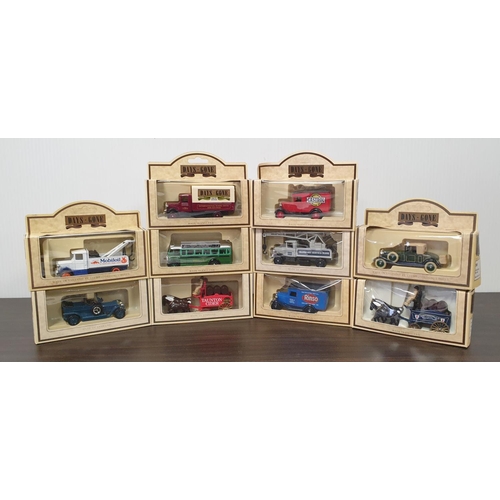214 - Collection of 10x Days Gone Model Trucks, Cars and Horse and Cart