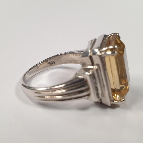 311 - Silver Topaz Ring, Size P