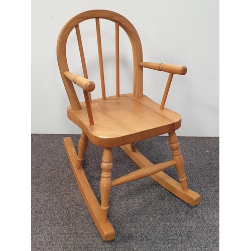 236 - Childs Rocking Chair, Height 55cm. seat height 30cm