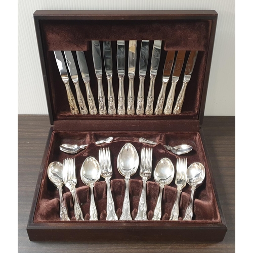 479 - 44pcs Canteen of King's Pattern Cutlery, Complete