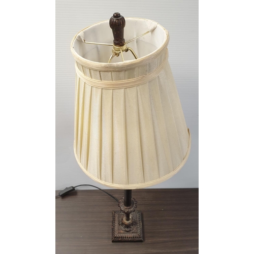 526 - Table lamp with shade, Height 78cm