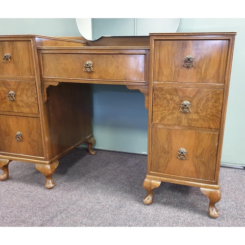 533 - Vintage Beithcraft Dressing Table with mirror, H:153 x W:113 x D:48cm