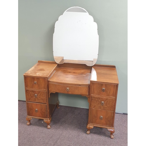 533 - Vintage Beithcraft Dressing Table with mirror, H:153 x W:113 x D:48cm