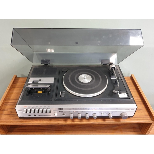 667 - National Panasonic record player/media center (unit measures H:64 x W:82 x D:36cm)