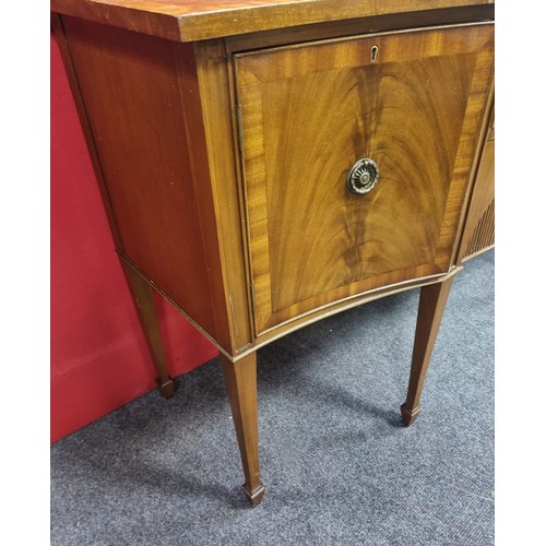 685 - Inlaid Mahogany Regency Style Sideboard H: 92cm x  W: 173cm x D: 60cm