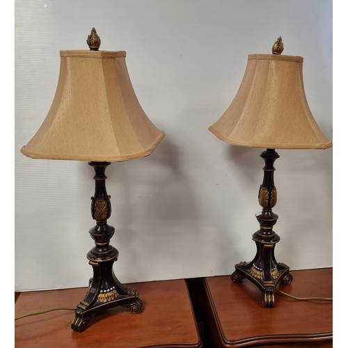 165 - Pair of Bedside Lamps and Shades