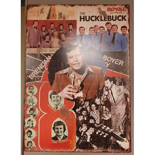 607 - Hucklebuck Tin Sign L: 70cm x W:  50cm