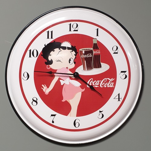 631 - Coca Cola Clock, Diameter 40cm