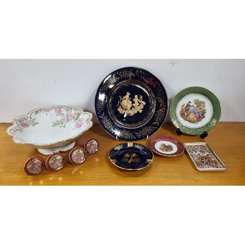 137 - Collection of Decorative Limoges Plates, Ashtray and Bowl