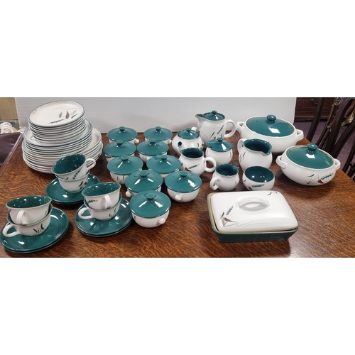 182 - Quantity of Denby Green Wheat Dinner Ware