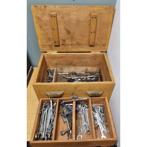 629 - Assorted Lot of Tools and Wooden Box