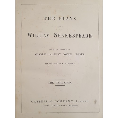 102 - Lot of 3x Shakespeare's Play Books, Comedies I, Historical II, Tragedies III