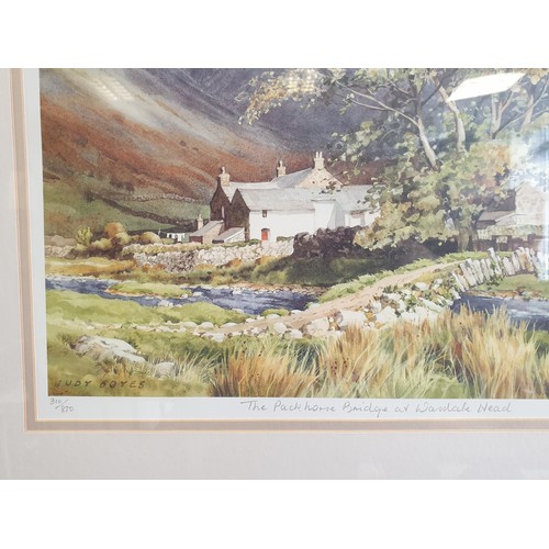 98 - Judy Boyes Limited Edition 310/850 Watercolour Singed h:56cm x  w:71cm