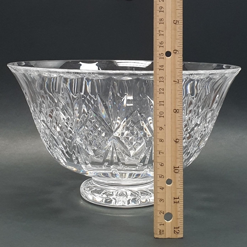 899 - Waterford Crystal Footed Bowl, H:14 x D:25cm