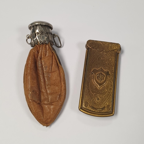 592 - The Quadruple Needle Casket Needle Case Manufactured By R. Turner & Co. Leather Coin Pouch