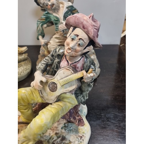 947 - Lot of 9x Pieces of Capodimonte, tallest 30cm high