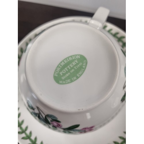 794 - Lot of 2x Portmeirion Botanic Garden Jumbo Cup & Saucer Sets.