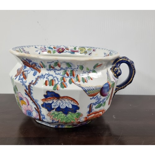 801 - Mason's Ironstone Chamber Pot