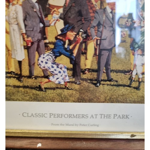 297 - Peter Curling Limited Edition Print 'Classic Performs at the Park'  95/500 From the Mural By Peter C... 