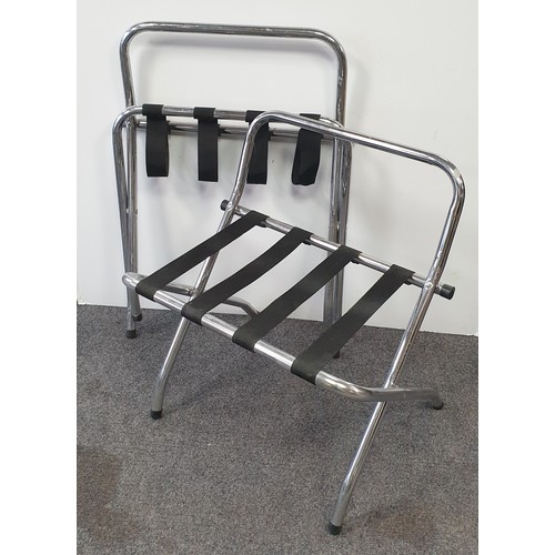 1055 - Lot of 2x Metal Luggage Racks