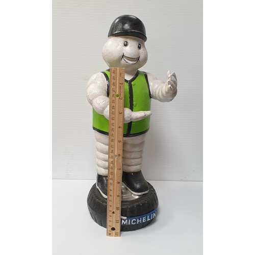 939 - Michelin Cast Iron Ornament (Green Vest) H: 39cm