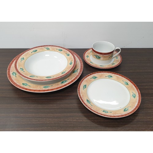 938 - TTC By Inhesion Tarragon 15 Piece Part 
 Dinnerware Set with original box