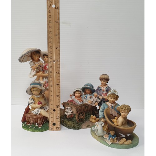 951 - Collection of Four Leonardo Collection by Christine Haworth Ornaments, tallest 17cm high