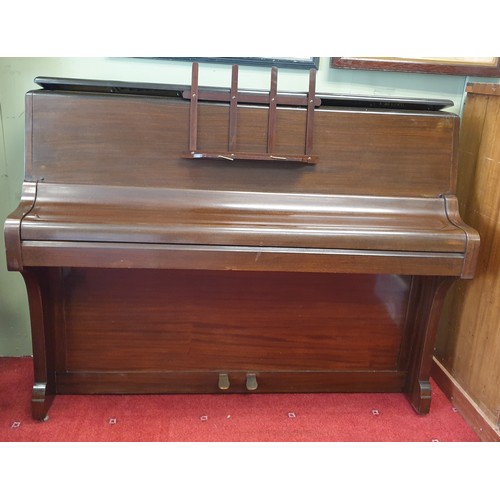 1011 - Upright Piano Monington & Weston London - H: 110cm x W: 138cm x D: 50cm