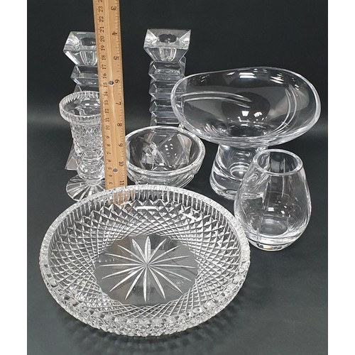 925 - Collection of Crystal including a Waterford Crystal Bowl (H:6 x D:12cm) and Louise Kennedy for Water... 