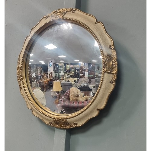 91 - Convex wall mirror, Diameter 38cm