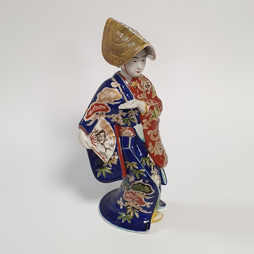 23 - Old Oriental porcelain figure, Height 27cm