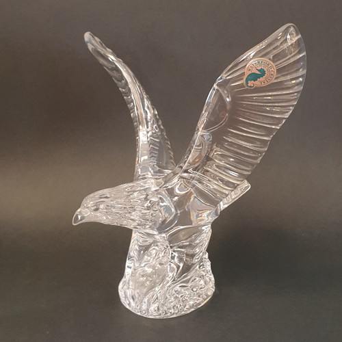 44 - Waterford Crystal Eagle Ornament, H: 18cm
