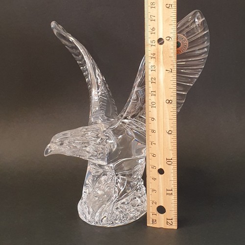 44 - Waterford Crystal Eagle Ornament, H: 18cm