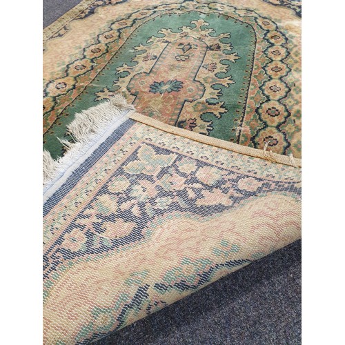 54 - Vintage Wool Rug With Centre Medallion, 150cm x 90cm