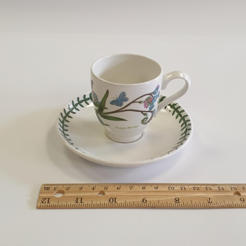 11 - Portmeirion Botanic Garden Six Piece Espresso Cup and Saucer Set