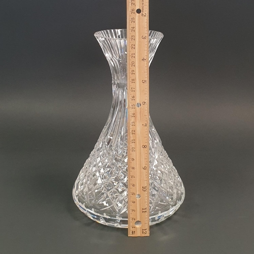 37 - Waterford Crystal Vase, H:23 x D:17cm