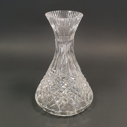 37 - Waterford Crystal Vase, H:23 x D:17cm