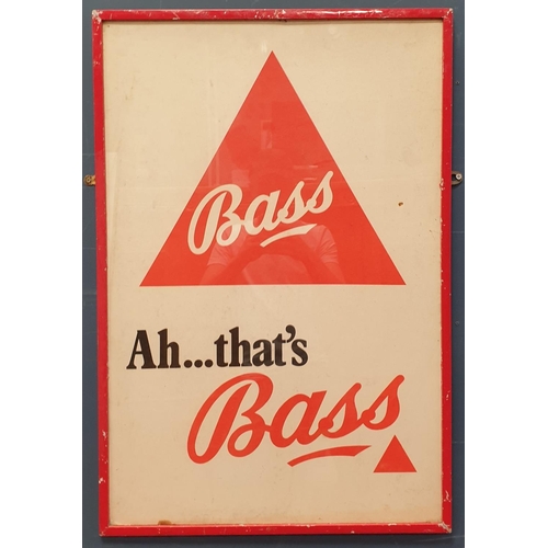 161 - Framed Bass Showcard - 