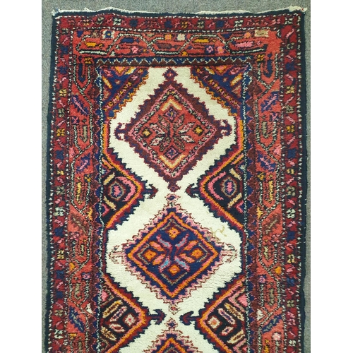 17 - Thick Wool Pile Handwoven Persian Runner, L:300 x W:80cm
