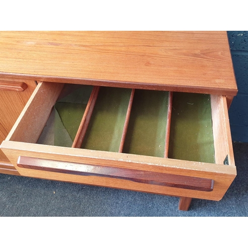 18 - Mid Century Teak Sideboard by Alfred Cox. H:77 x W:161 x D:46cm