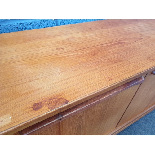 18 - Mid Century Teak Sideboard by Alfred Cox. H:77 x W:161 x D:46cm