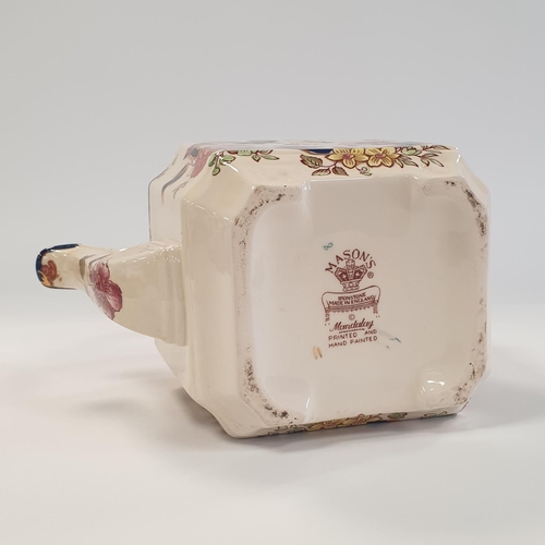 28 - Mason's Ironstone Mandalay Teapot (Height 22cm) and Cruet Set