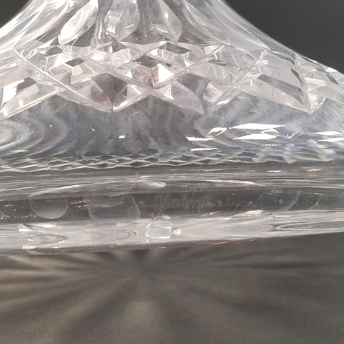37 - Waterford Crystal Ship's Decanter, H:24 x D:19cm