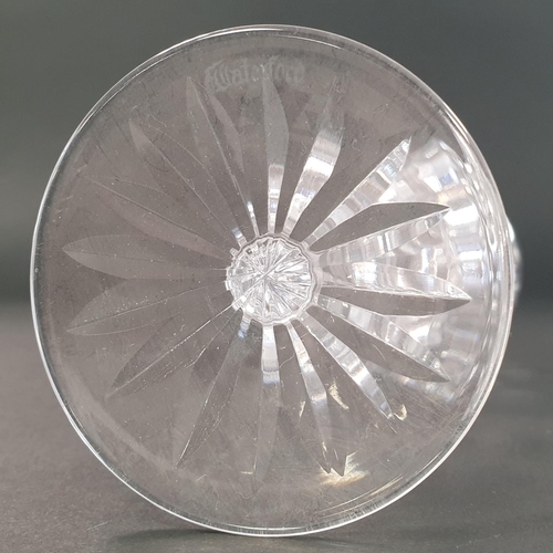 38 - Set of Six Waterford Crystal Liqueur Glasses, Height 16cm
