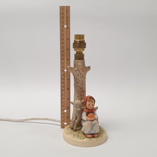 43 - Hummel Table Lamp, Height 24cm