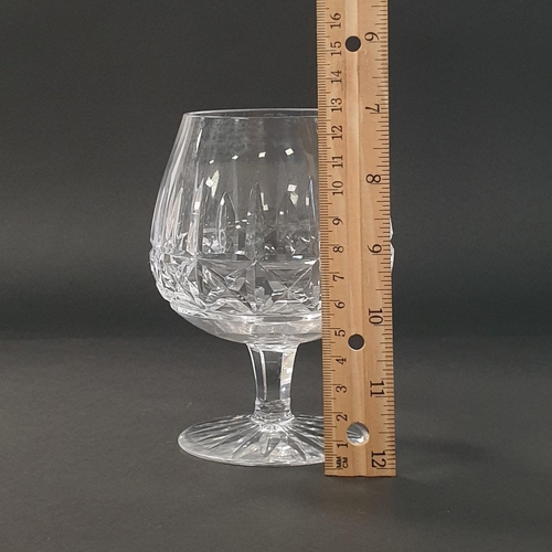 48 - Set of Four Waterford Crystal Brandy Glasses, Height 13cm