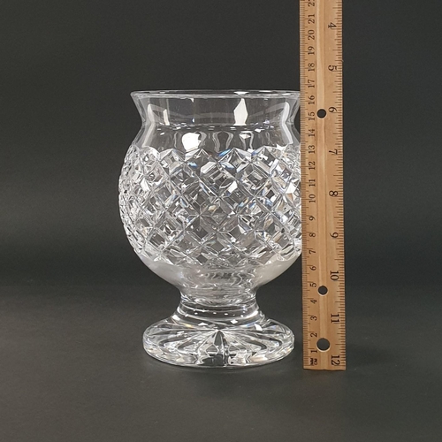 49 - Waterford Crystal Vase, H:16.5 x D:14cm