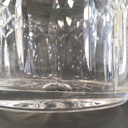 52 - Waterford crystal Biscuit Barrell, H:17 x D:13cm