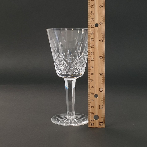 53 - Set of Six Waterford Crystal Lismore Claret Glasses, Height 14.5cm