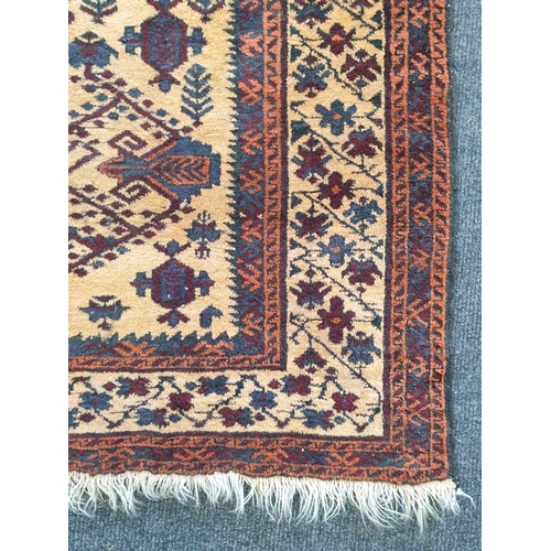 75 - Oriental Persian Style Wool Rug, L:145 x W:100